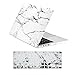 TOP CASE - 2 in 1 Signature Bundle White Marble Rubberized Hard Case and Keyboard Cover Compatible Older Generation MacBook Pro 13