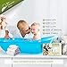 San Francisco Baby Bamboo Rayon Washcloths for Newborn - Soft, Absorbent, 6-Piece, White