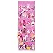 Uphome 24-Pocket 12 Pair Overdoor Shoe Organizer, Hanging Shoe Bag, Clear Reinforced Closet Storage Pockets and Pink Mesh Breathable Backing