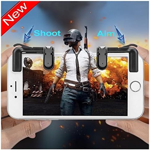Mobile Game Controller[Upgrade Version], TINICR Game Trigger Sensitive Shoot and Aim Keys L1R1 for PUBG/Fortnite/Knives Out/Rules of Survival, Mobile Gaming Joysticks for Android IOS (1 Pair)