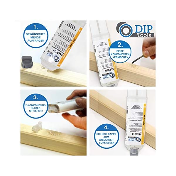 DIP-Tools Wiederverschließbarer Epoxidharz 2k Kleber - 2 Komponenten Kleber, Epoxidharz mit Härter, Epoxy Resin… – Bild 7