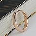 Fashion Month Womens 4mm Stainless Steel Rose Gold Simple Style Wedding Ring Engagement Band High Polished Comfort Fit