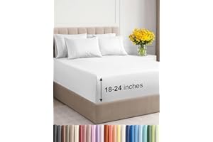 Extra Deep King Sheet Set - 6 Piece Breathable & Cooling Sheets - Hotel Luxury Bed Sheets Set - Easy & Secure Fit - Soft, Wri