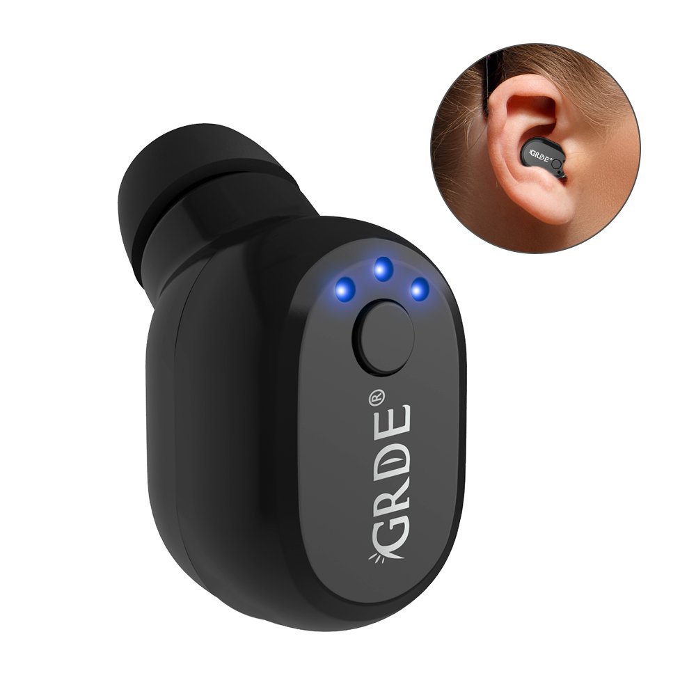 Écouteur Bluetooth, Mini Oreillette Bluetooth 4.1 [Nouvelle Recharge Magnétique] Sans Fil Réduction de Bruit Multipoint Intra-Auriculaires Casque avec Micro pour iPhone, Samsung, Android Smartphones (Noir)