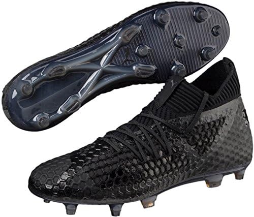 black puma soccer cleats