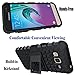 Galaxy J3 Case, Amp Prime Case, Express Prime Case, Viodolge [Shockproof] Hybrid Tough Rugged Dual Layer Protective Case Cover with Kickstand for Samsung Galaxy J3 (2016) / J3 2015 (Black)