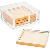 Tizo Design Women's Acrylic Coasters - Gold