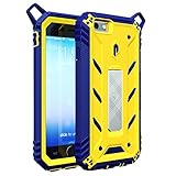 iPhone 6S Case, POETIC Revolution [Premium Rugged] Protective Case with [Landscape Stand Feature] [Shock Absorption & Dust Resistant] for Apple iPhone 6 /iPhone 6S Yellow/Blue