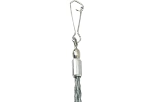 VGongTech Cable Pulling Grip Sock Galvanizing Steel Cable Sock Kit Antislip Flexible Eye Mesh Rope Pipe Cable Wire Pulling Grips Lassos 9-12mm