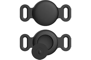2-Pack Air Tag Holder Compatible with Apple Air Tag, Pet Silicone Protective Cat Dog Collar Air Tags Holder, GPS Tracker Coll