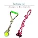 AINOLWAY Medium Large Rope Dog Toys 6 Pack Set, 4 Sturdy Rope Toy with Ball and Handle for Tug of War & 1 Wooden Dog Bone & 1 Squeaker Football, Assortment for Large Breeds and Big Puppies