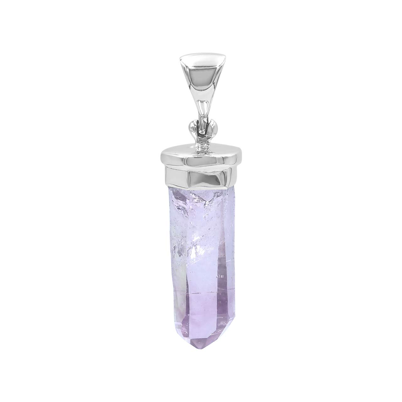 Starborn Cap Set Crystal Sterling Silver Pendant - Medium purple