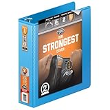 Wilson Jones Heavy Duty Round Ring View Binder with Extra Durable Hinge, 2 Inch, Customizable, Light Blue (W363-44-2925)