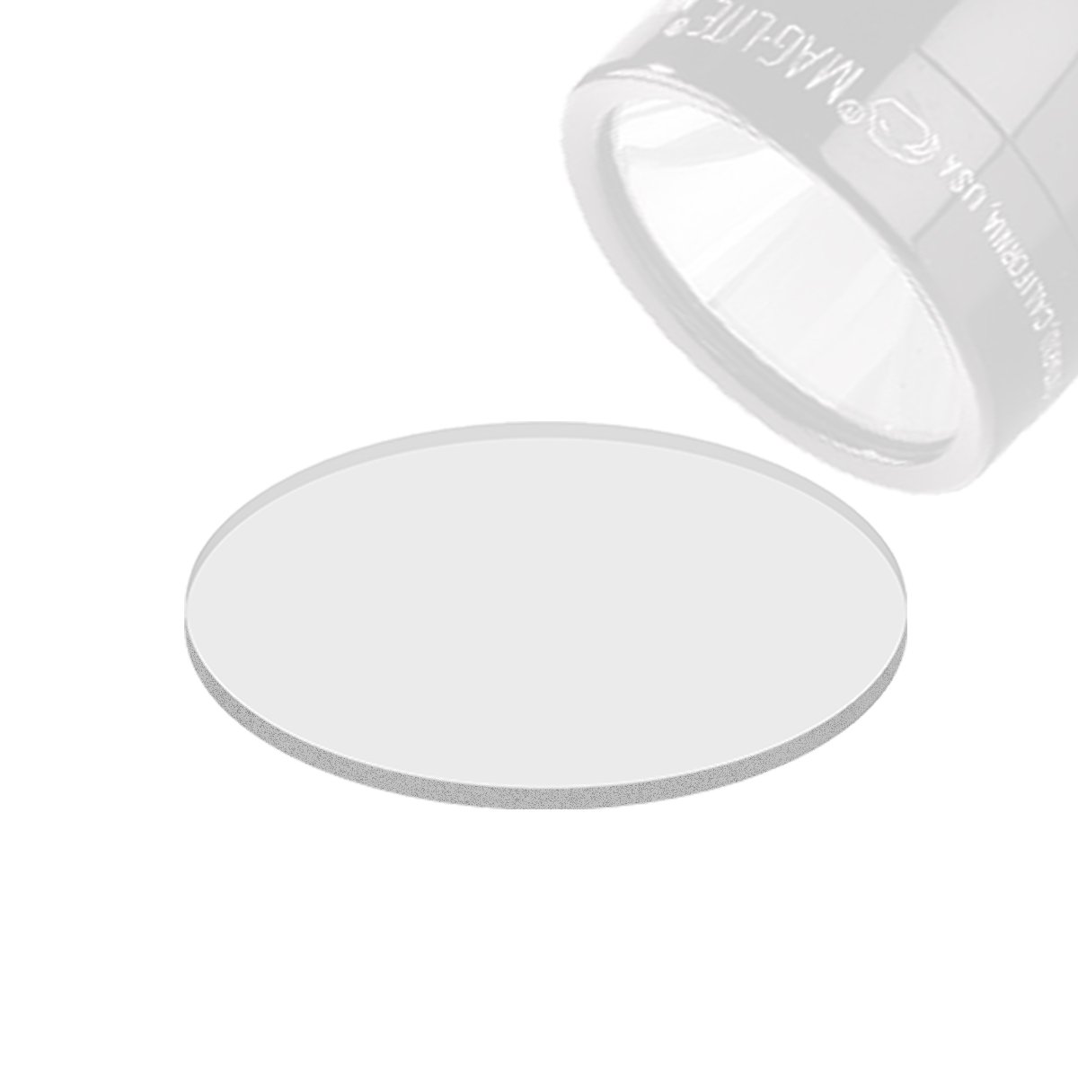 Weltool GL2 Torch Tempered Glass Lens for Maglite Torch C/D Cell Mode - Upgrade Lens Shatterproof and Ultra Clear（with O-Ring）