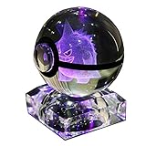 S-SO 3D Elf Inside K9 Crystal Ball Night Bedroom LED 7 Color Changing Desk Sleep Light (gg)