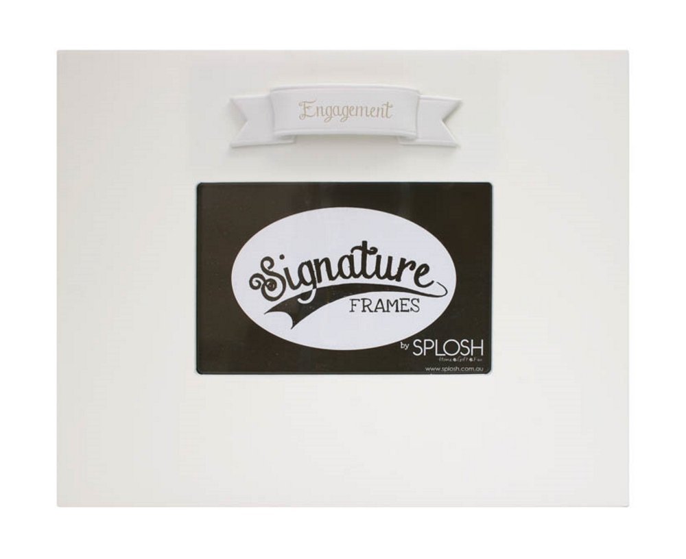 Splosh Signature Frames Engagement - A Personalised Photo Frame Perfect for Engagement Gifts