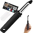 GORILLA GRIP Patented BPA-Free Sharp Stainless Steel Swivel Vegetable Peeler, Comfortable Handle Potato Peelers, Smooth Peeling, Peel Carrots Apple, Includes Blade Cover, Kitchen Tool, Black