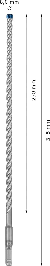 Bosch EXPERT SDS plus-7X Hammer Drill Bit 8 mm x 250 x 315 mm view 3