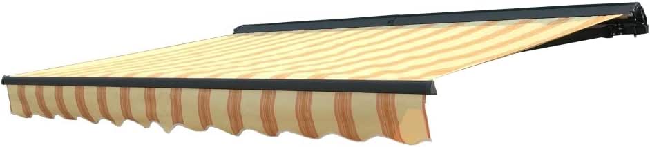 Aleko AWCM20X10MSYL315 Toldo retráctil para Patio de 20 x 10 pies