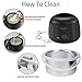 Wax Warmer Hair Removal Hot Wax Warmers Waxing Kit Wax Melts Heater Pot + 5 Bags Hard Wax Beans + 10 Wax Applicator Spatulas Home Depilatory Beauty Machine for Arm Leg Face Bikini