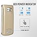 Galaxy S6 Battery Case,External Battery Case 4200mAh Slim Portable Backup Battery Charger Cover Case Pack for Samsung Galaxy S6 Rechargeable Extended Power Bank Case(Gold)