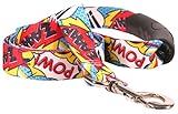 Yellow Dog Design Comic Print Ez-Grip Dog Leash