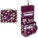 Tancendes Waterproof Travel Bag Makeup bag Cosmetic Bag Travel Kit Organizer Bathroom Storage Cosmetic Bag Carry Case Toiletry Bag Multifunctional Pouch Hanging toiletry bag Polka Dot Red