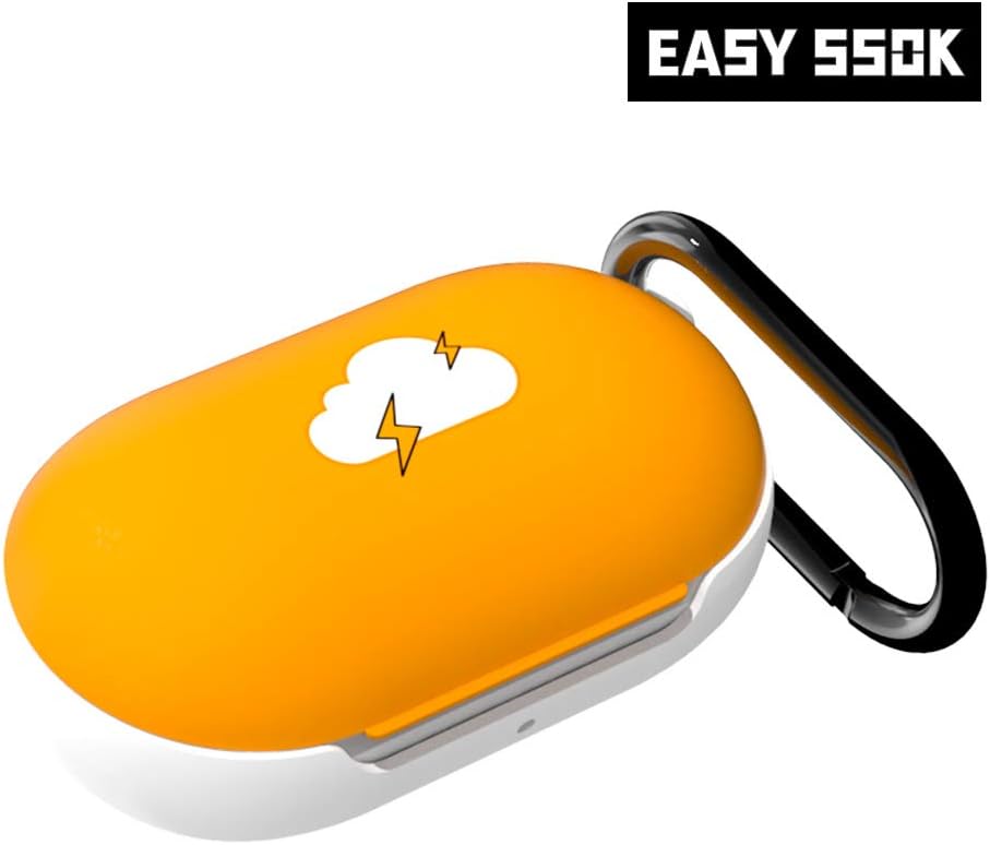 Easyssok - Galaxy Buds Design Pattern Case Cover, Compatible with Galaxy Buds/Buds+ Plus Case, Hard Protective Case, Full Body Protection (Icon_Thunder)