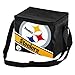 FOCO Pittsburgh Steelers Big Logo Stripe 6 Pack Cooler