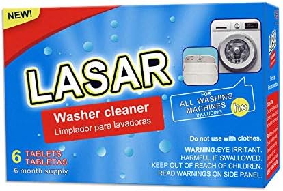 LASAR Washer Machine Cleaner for All Washing Machine 6 Tablets
