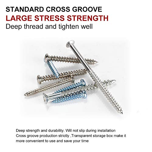 Plastic Drywall Wall Anchors Screw Assortment Kit 300 Pieces