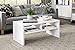ClosetMaid 1654 Rectangular Coffee Table with Storage Shelves, White