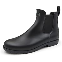 Amoji Unisex Ankle Chelsea Rain Short Boots