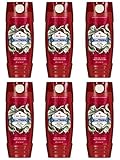 Old Spice Wild Wolfthorn Scent Body Wash for Men, 16 oz (Pack of 6) (Packaging May Vary)