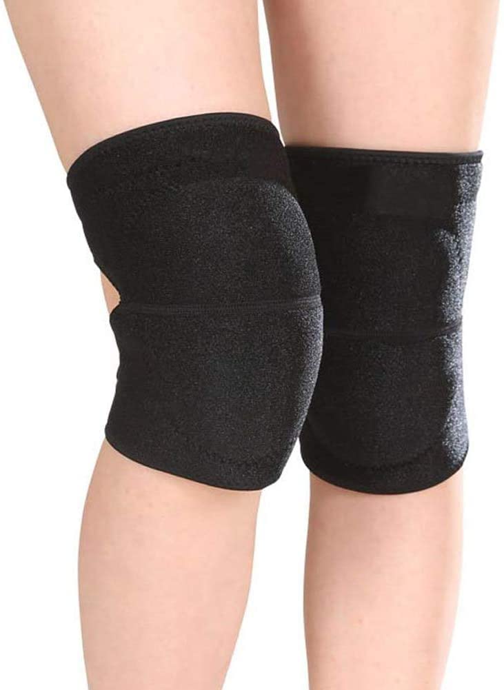 EQLEF Sport Knee Pads Dance Adult Adjustable, Soft Sponge Padded Yoga Knee Non-Slip Knee Pads for Woman and Men S