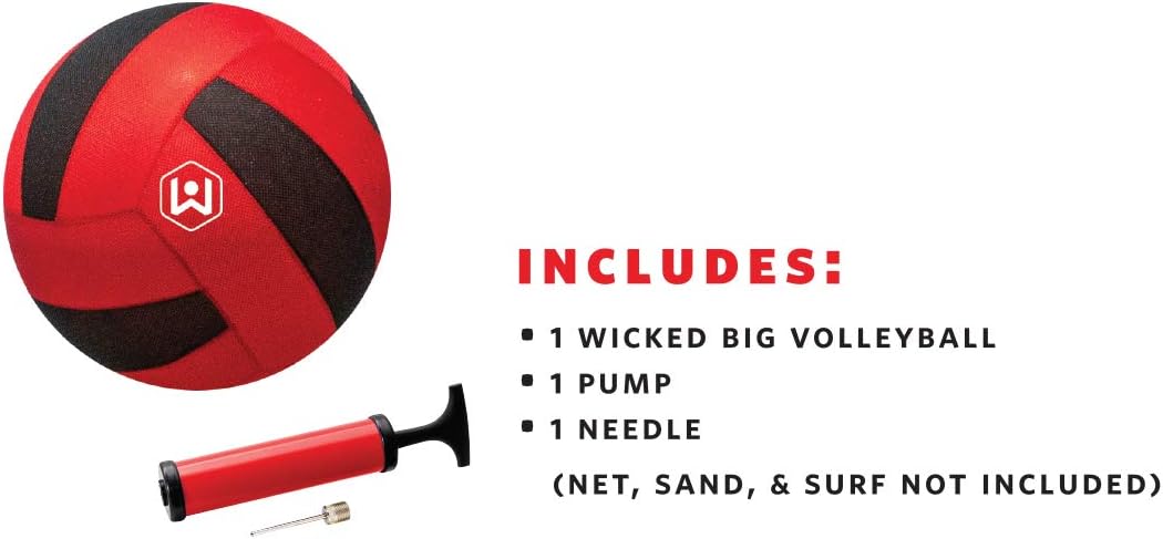 Wicked Big Sports Volleyball-Supersized Volleyball Outdoor Sport Tailgate Backyard Beach Game Fun for All, Model:95701: Toys & Games