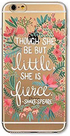 iPhone 6 Case, Case Bumper Ultra Slim Translucent Silicone Clear Case Gel Cover for Apple iPhone 6 (Shakespeare Quotes Clear iPhone 6)