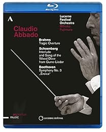 Claudio Abbado - Mihoko Fujimuta : Lucerne festival Orchestra : Brahms tragic Overture - Schoenberg : Interlude and song of the Wood Dove - Beethoven : Symphony n°3 Eroica