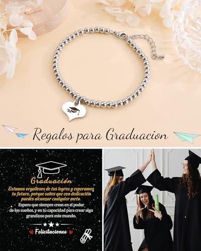 SUNSH Gifts for Graduation, Gifts for Women, Graduation Bracelet Ladies, Graduation Bracelet Women, Graduation/Christmas/Adult/Encouragement Gift for Daughter/Sister/Granddaughter