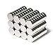 Round Multi-Use Magnets –Bulk Pack of 100– for Refrigerators, Whiteboards, Crafts, Office, and Science, 6MMx2MM