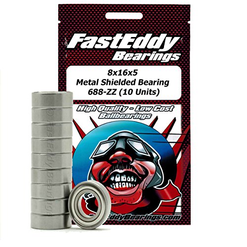 Tamiya 1680 Metal Shielded Replacement Bearing 8X16X5 (10 Units) (10 Units)