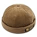 Men Hats Docker Cap Hats Beanie Sailor Cap Worker Hat Rolled Cuff Retro Brimless Hat with Adjustable