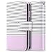 ULAK iPhone 6s Case, iPhone 6 Case, 6s Wallet Case, Synthetic Leather Wallet Case Folio 9 Card Multi-Slots Flip for Women for Apple iPhone 6s/6 4.7 Inch (Purple Stripes)