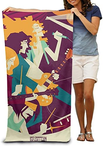 HAOYANG Rock Music Led Zeppelin Beach Towel For Adults / 31.5'' * 51.2''