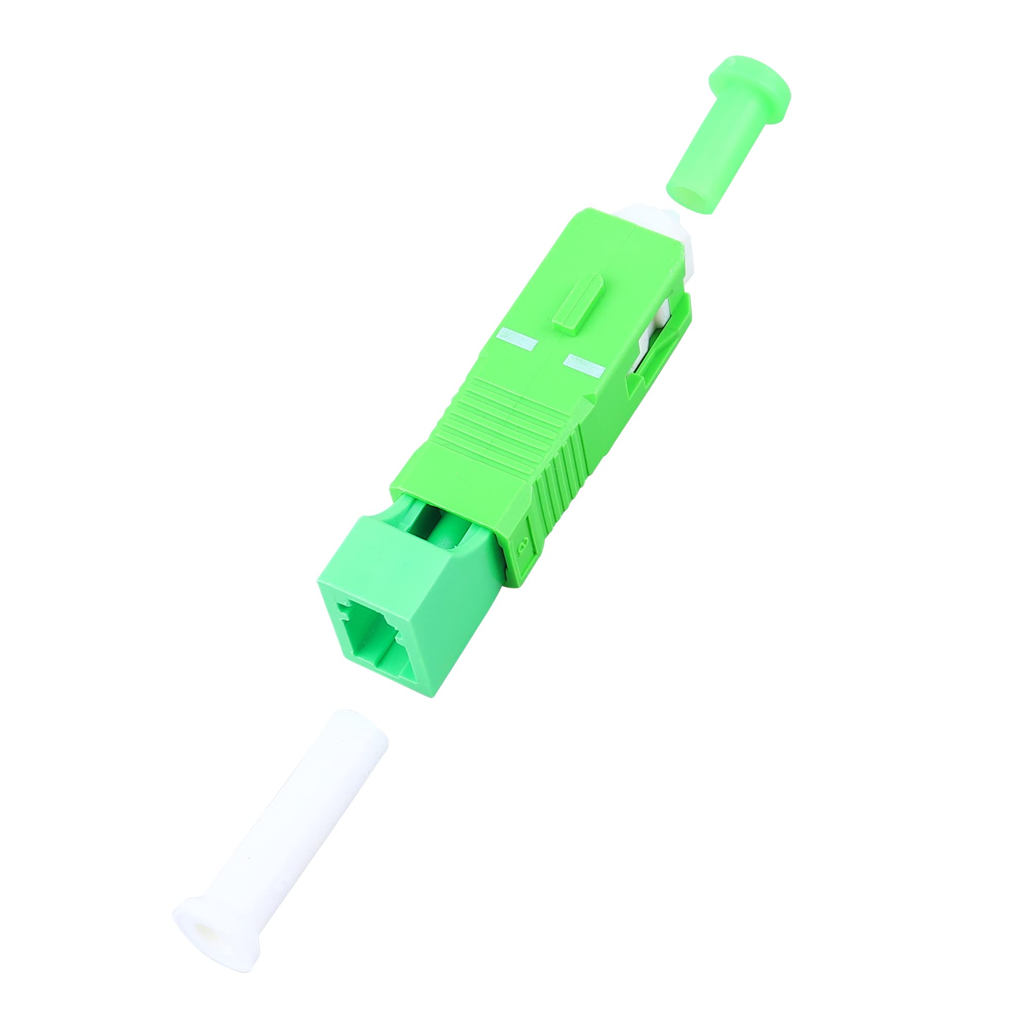 Cruiser SC Male to LC Female Fiber Hybrid Adapter SM 9/125um Connecter Fiber Optical Cable Adapter Green Coulor Joiner