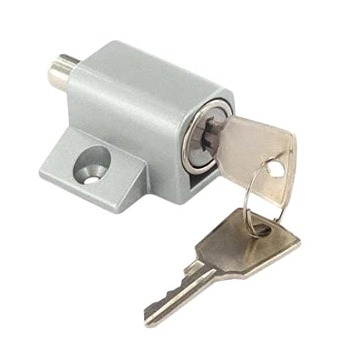 Merriway BH05713 Patio Sliding Door Lock And Key, Matt Chrome