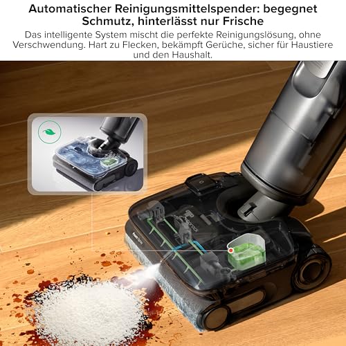 F25 ACE Pro Nass-Trockensauger, 25000Pa, JetFoaming gegen Flecken, Anti-Haar-Verwicklung, 180° Flach-Design, Heißwasser-Selbstreinigung & Heißlufttrocknung