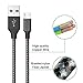 ONSON Micro USB Cable,4Pack 3FT/6FT/6FT/10FT Long Premium Nylon Braided Android Charger USB to Micro USB Charging Cable Samsung Charger Cord for Samsung Galaxy S7 Edge/S7/S6/S4/S3,Note 5/4-Black