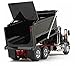 First Gear 1/50 Scale Diecast Collectible Black with Red Chassis Mack Granite Dump Truck (50-3386)