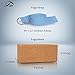 JBM 2 Pack Yoga Blocks with Strap Cork Yoga Block Workout Brick, Heavy-duty Cork Block to Support and Deepen Poses
